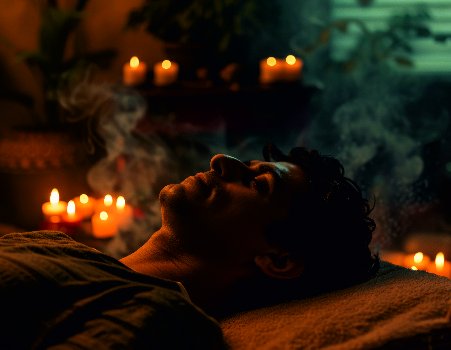 Treatment by candlelight